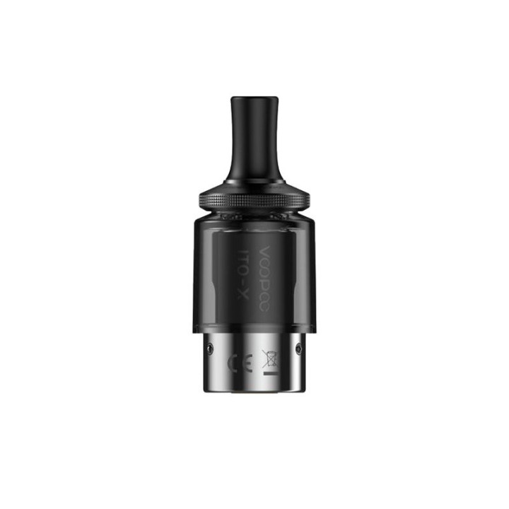 Cartouche ITO-X Voopoo Black vide, vue de face