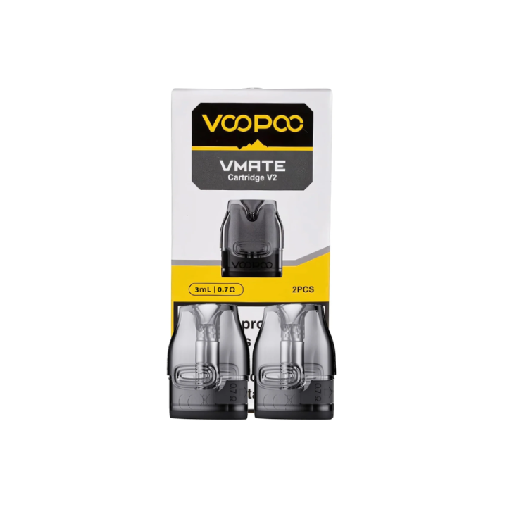 Cartouche VMate V2 Voopoo 0.7 ohm et sa boîte