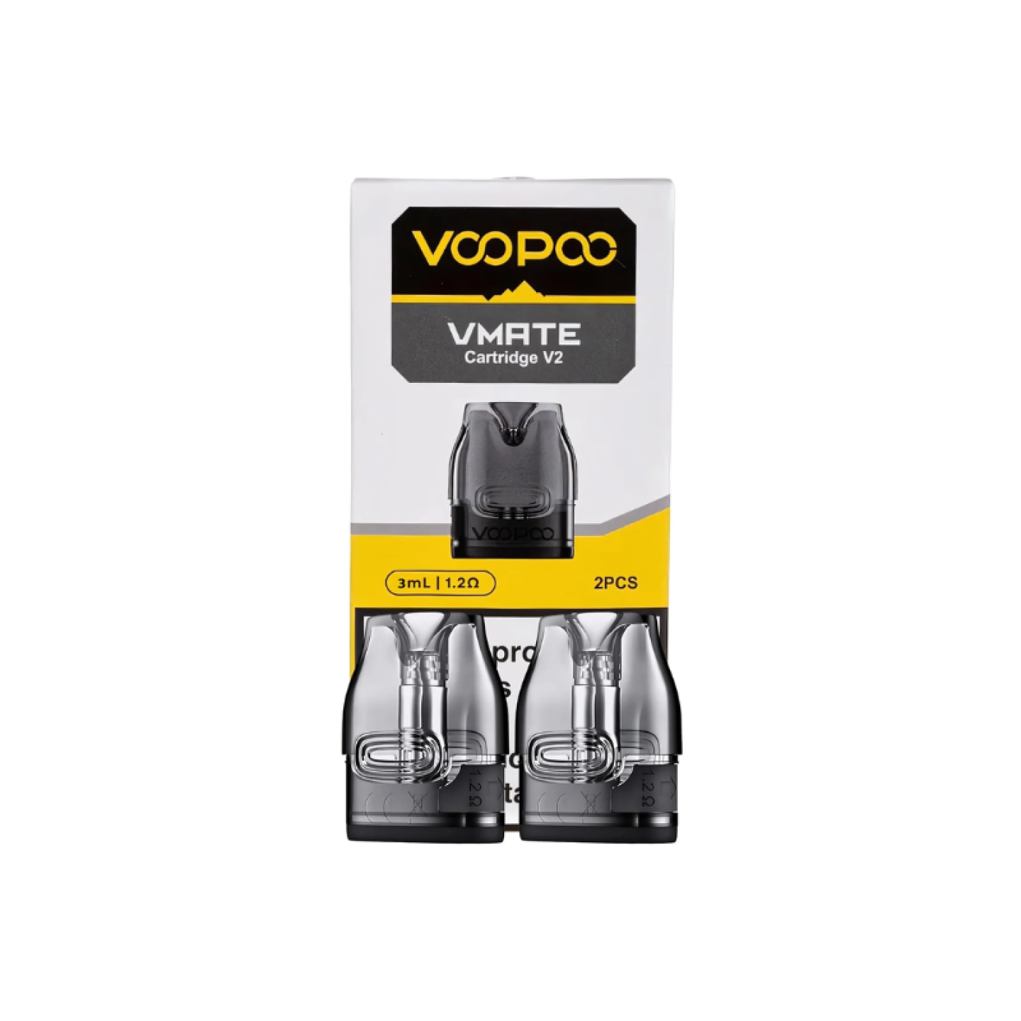 Cartouche VMate V2 Voopoo 1.2 ohm et sa boîte