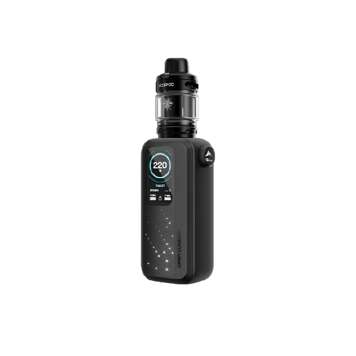 Kit Vinci Spark 220 Voopoo coloris Midnight Black, vue de face