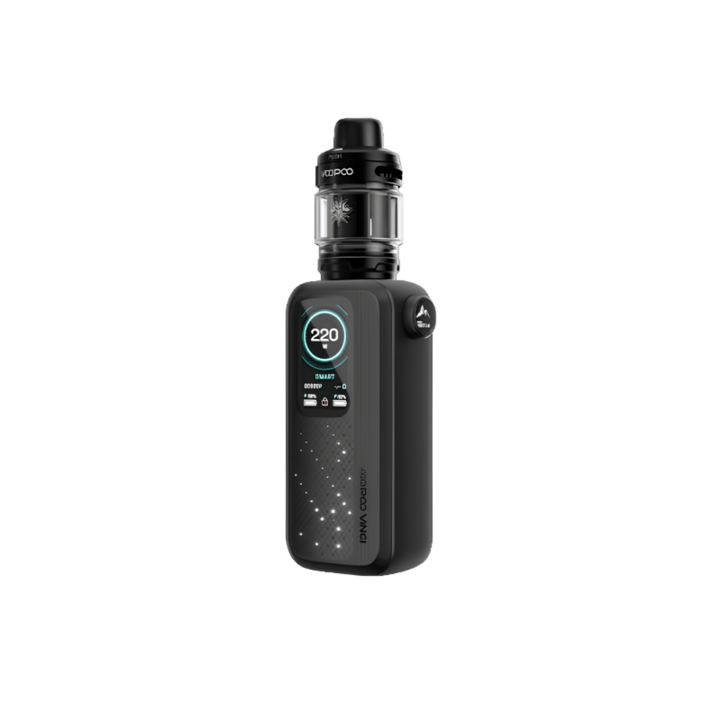 Kit Vinci Spark 220 Voopoo coloris Midnight Black, vue de face