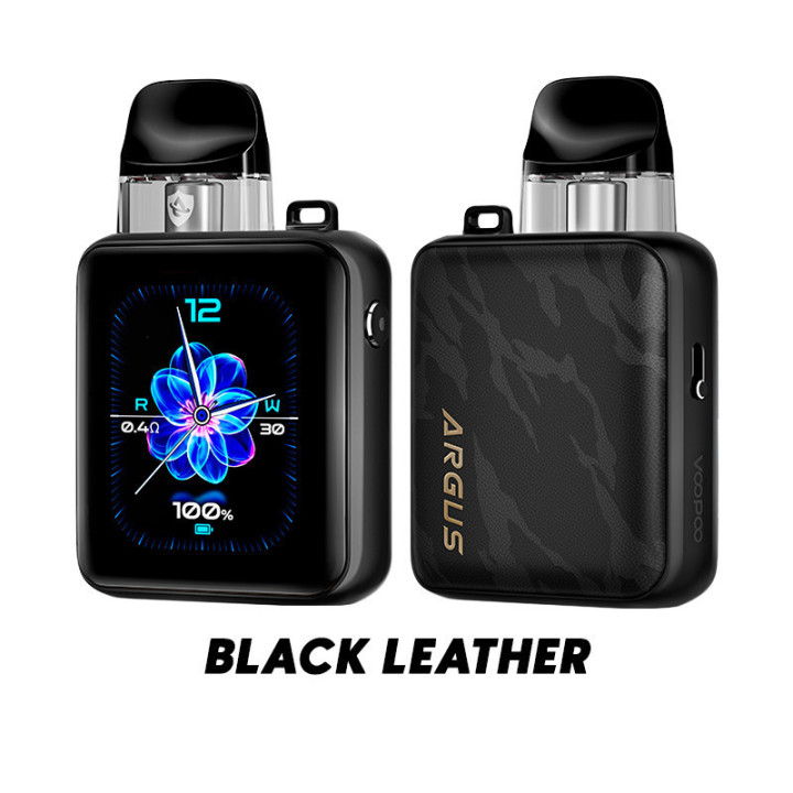 Kit Pod Argus P3 Voopoo coloris Black Leather, vue de face