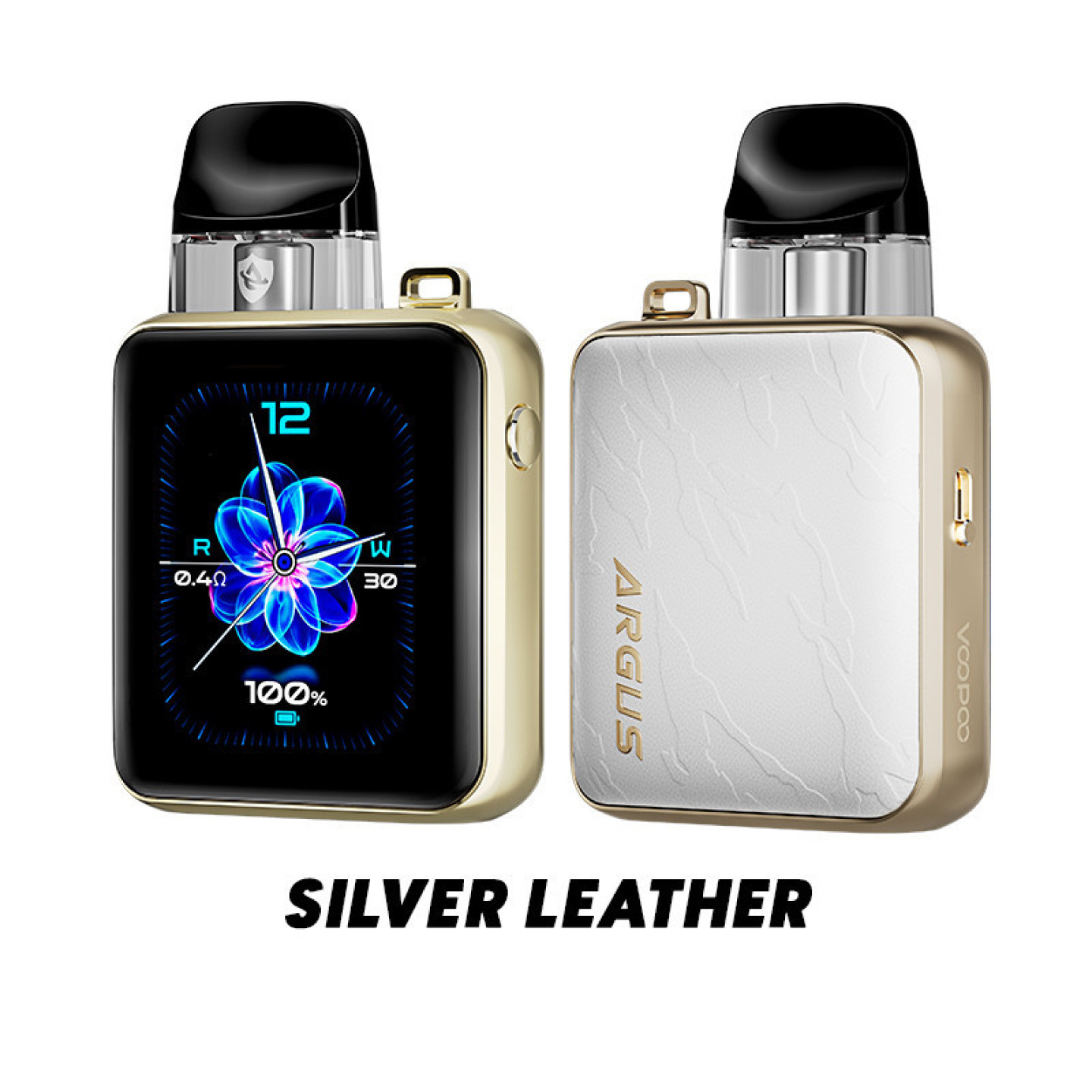 Kit Pod Argus P3 Voopoo coloris Silver Leather