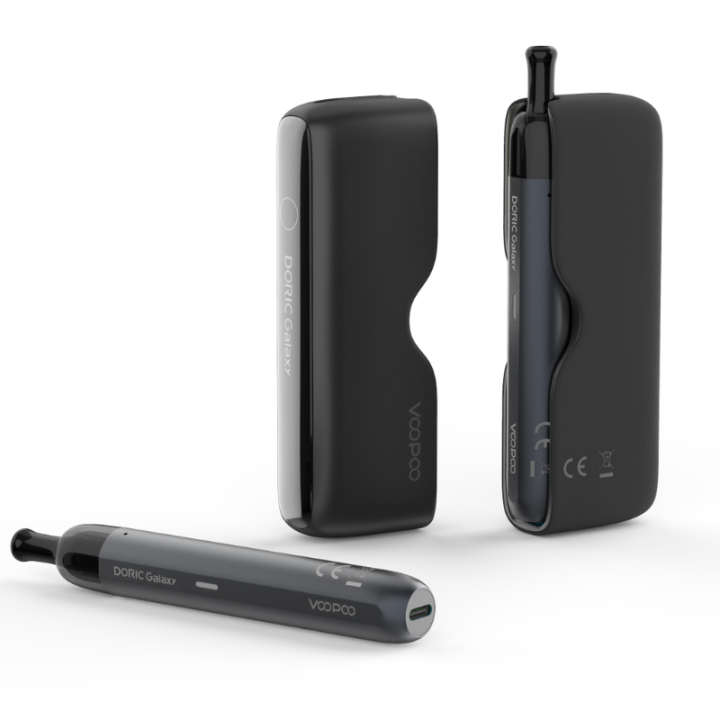 Kit Pod Doric Galaxy Voopoo coloris Black, stylo et power bank