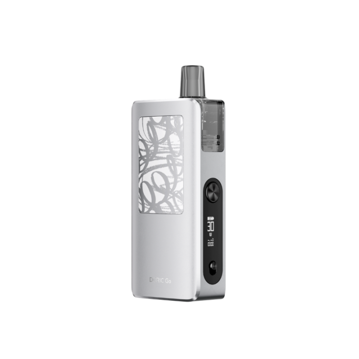 Kit Pod Doric Go Voopoo coloris Silver, vue de face