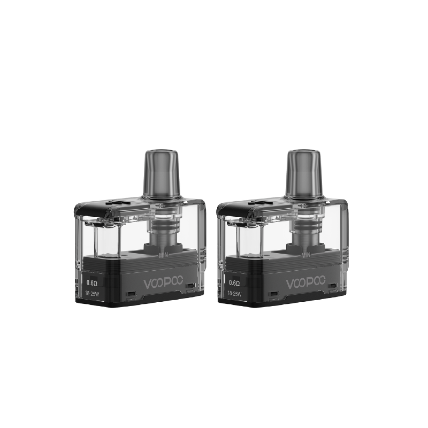 Deux cartouches Doric Go Voopoo 0.6 ohm fournies avec le kit