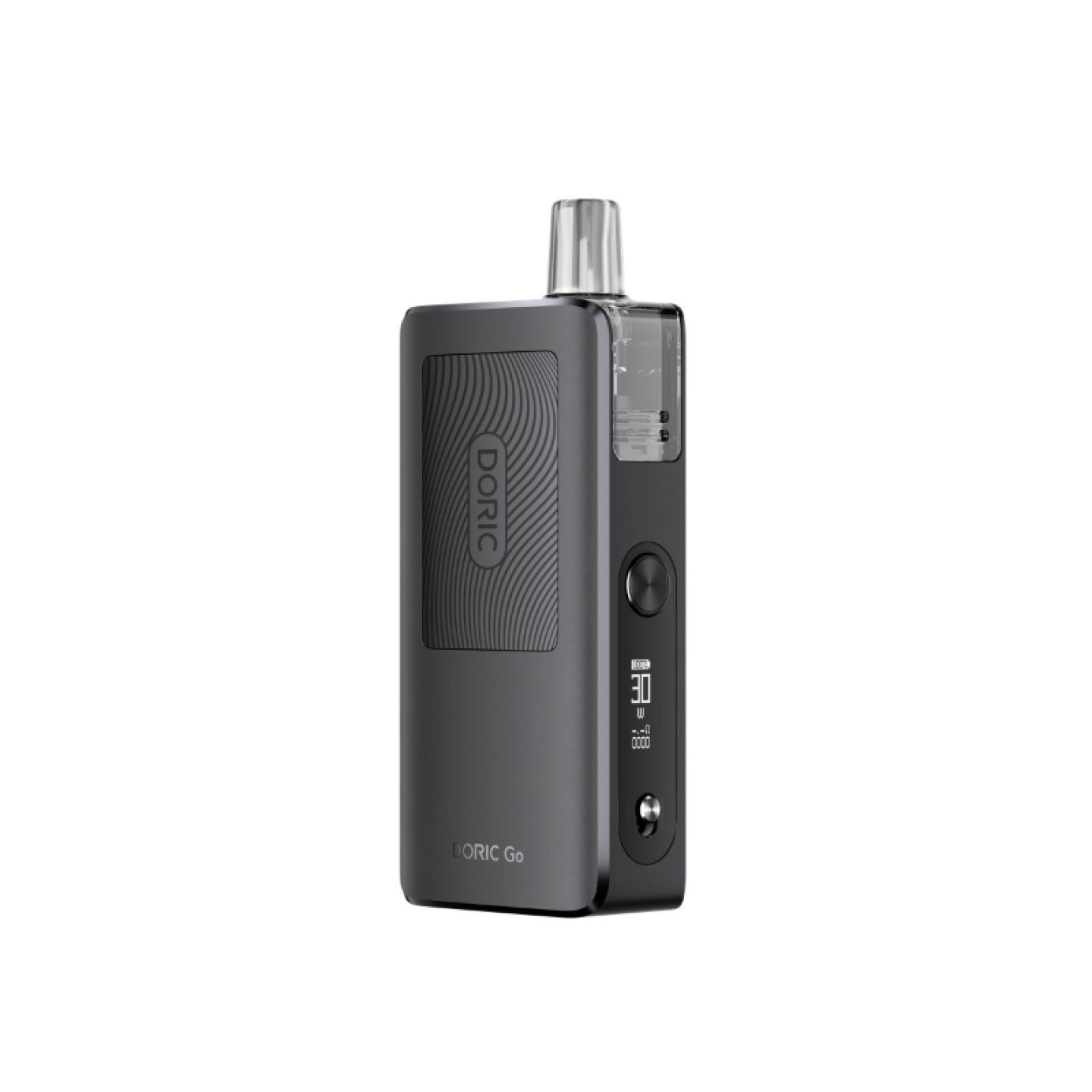 Kit Pod Doric Go Voopoo coloris Metal Gray, vue de face