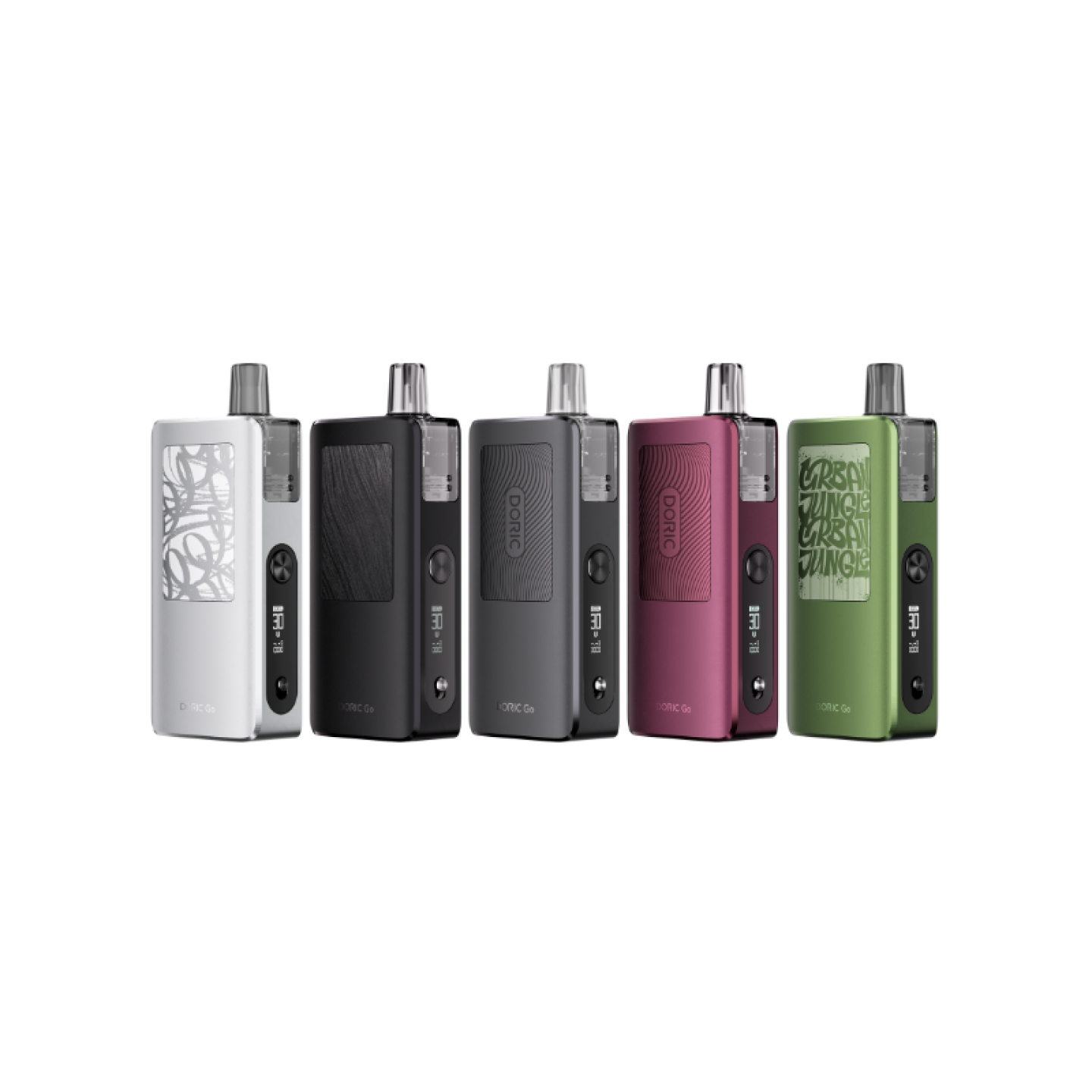 Gamme de coloris du kit pod Doric Go Voopoo