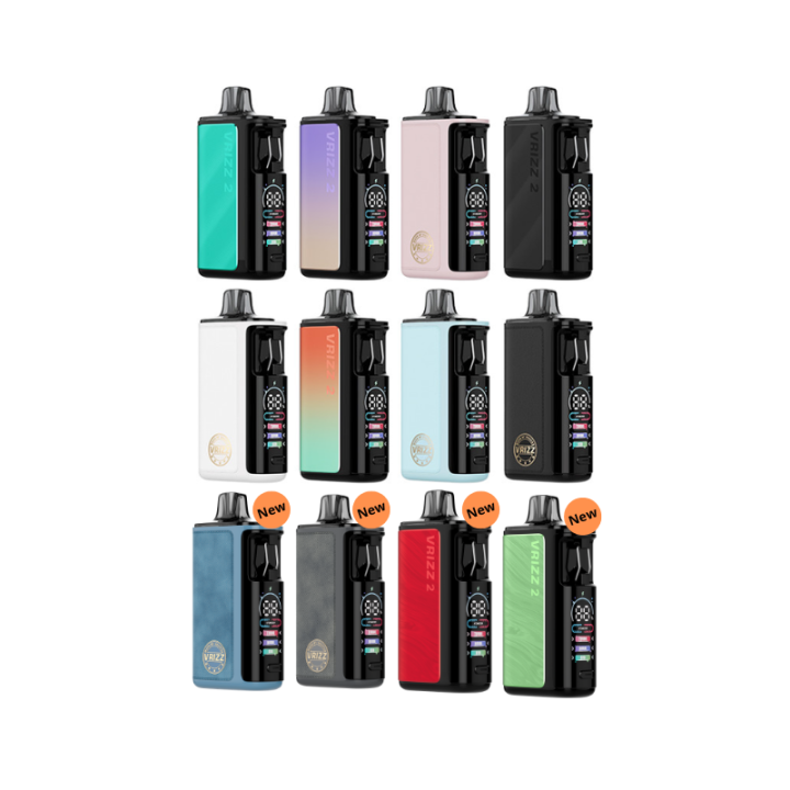 Gamme de coloris du kit pod Vrizz 2 Voopoo