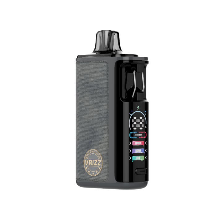 Kit Pod Vrizz 2 Voopoo coloris Denim Gray, vue de face