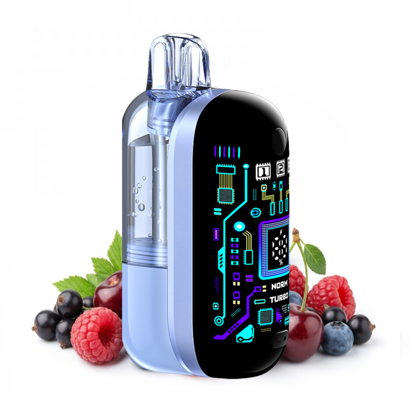 Puff Argus Flex 40K Voopoo saveur Pink N Blue, fruits rouges et noirs