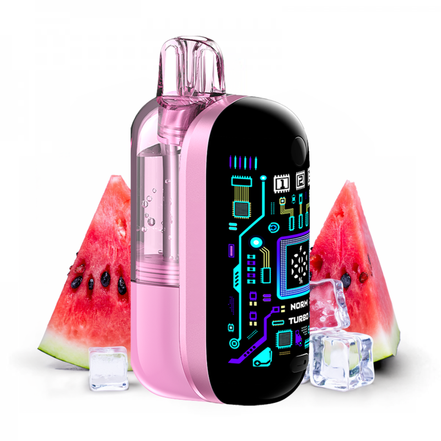 Puff Argus Flex 40K Voopoo saveur Watermelon Ice, tranches de pastèque