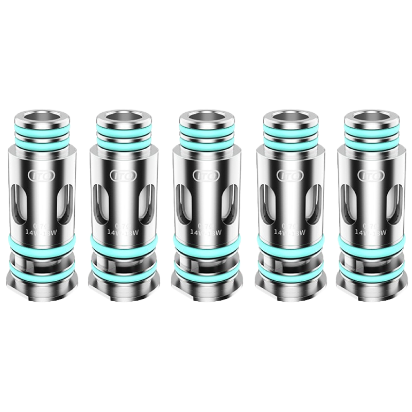 Résistance ITO V2 Voopoo 0.7 ohm, pack de 5 avec son emballage