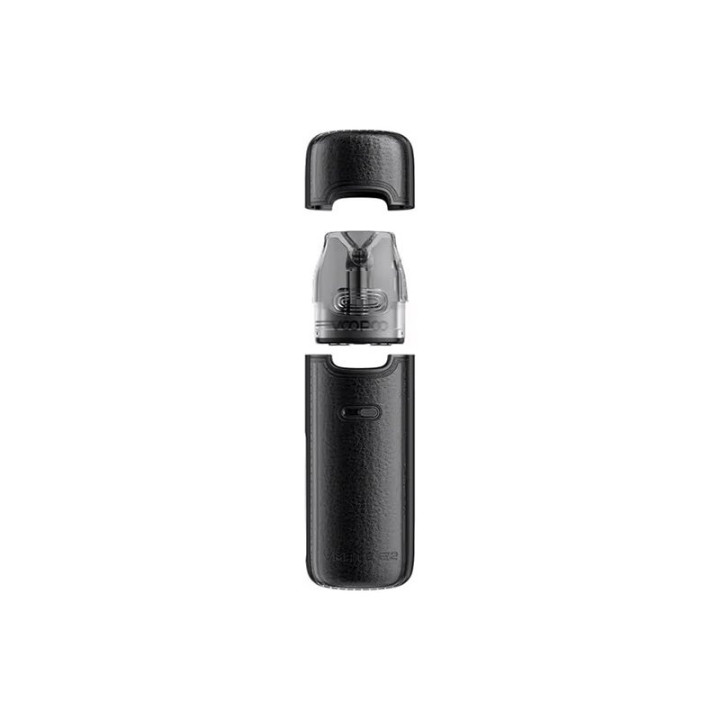 Capuchon VMate E2 Voopoo démonté, cartouche et boîtier visibles