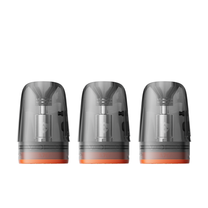 Trois cartouches Argus Multi-Ohm Voopoo alignées