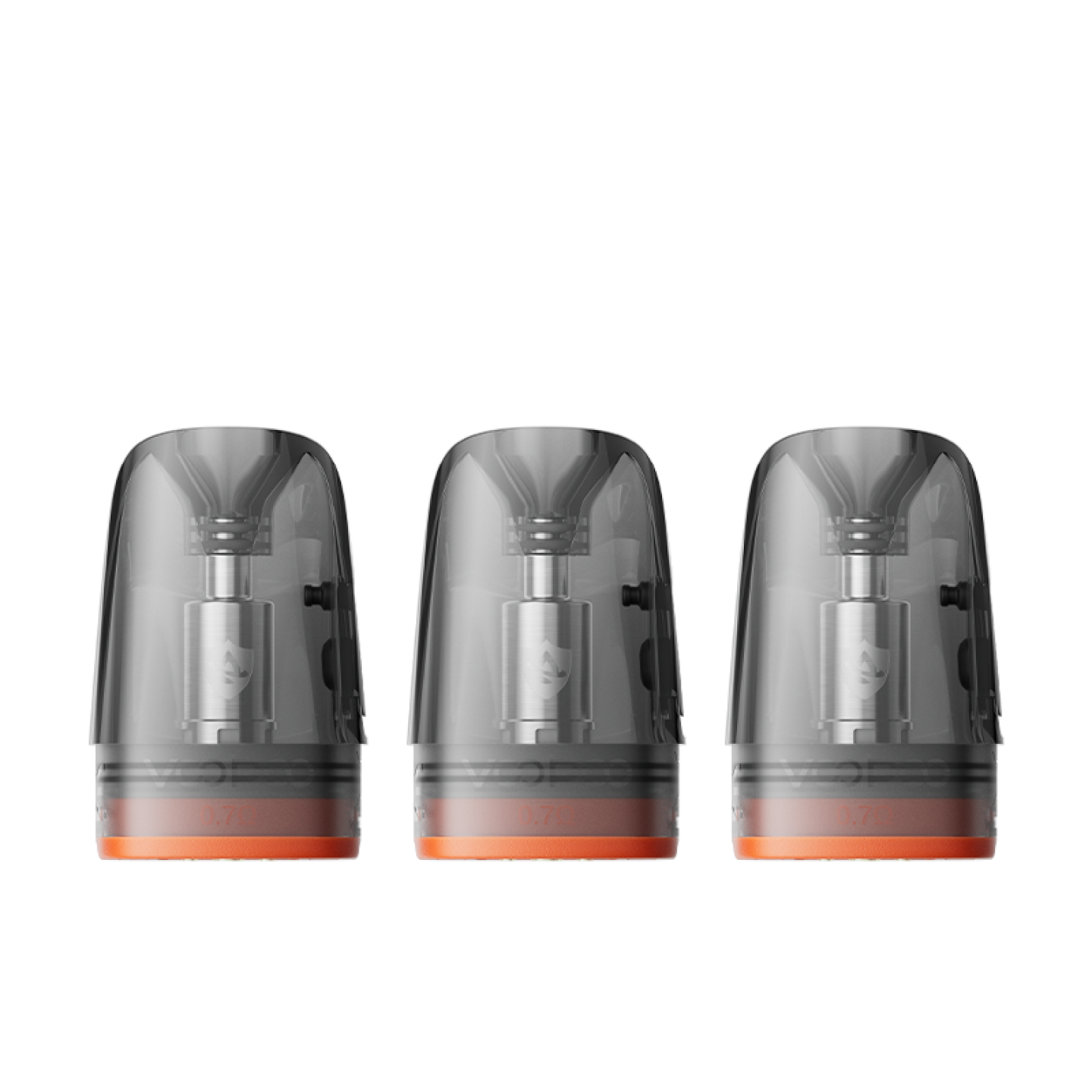 Trois cartouches Argus Multi-Ohm Voopoo alignées