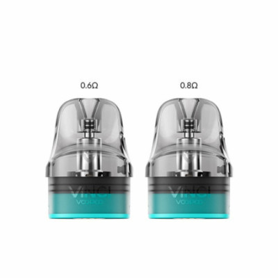 Cartouches Vinci S Voopoo 0.6 ohm et 0.8 ohm, comparaison