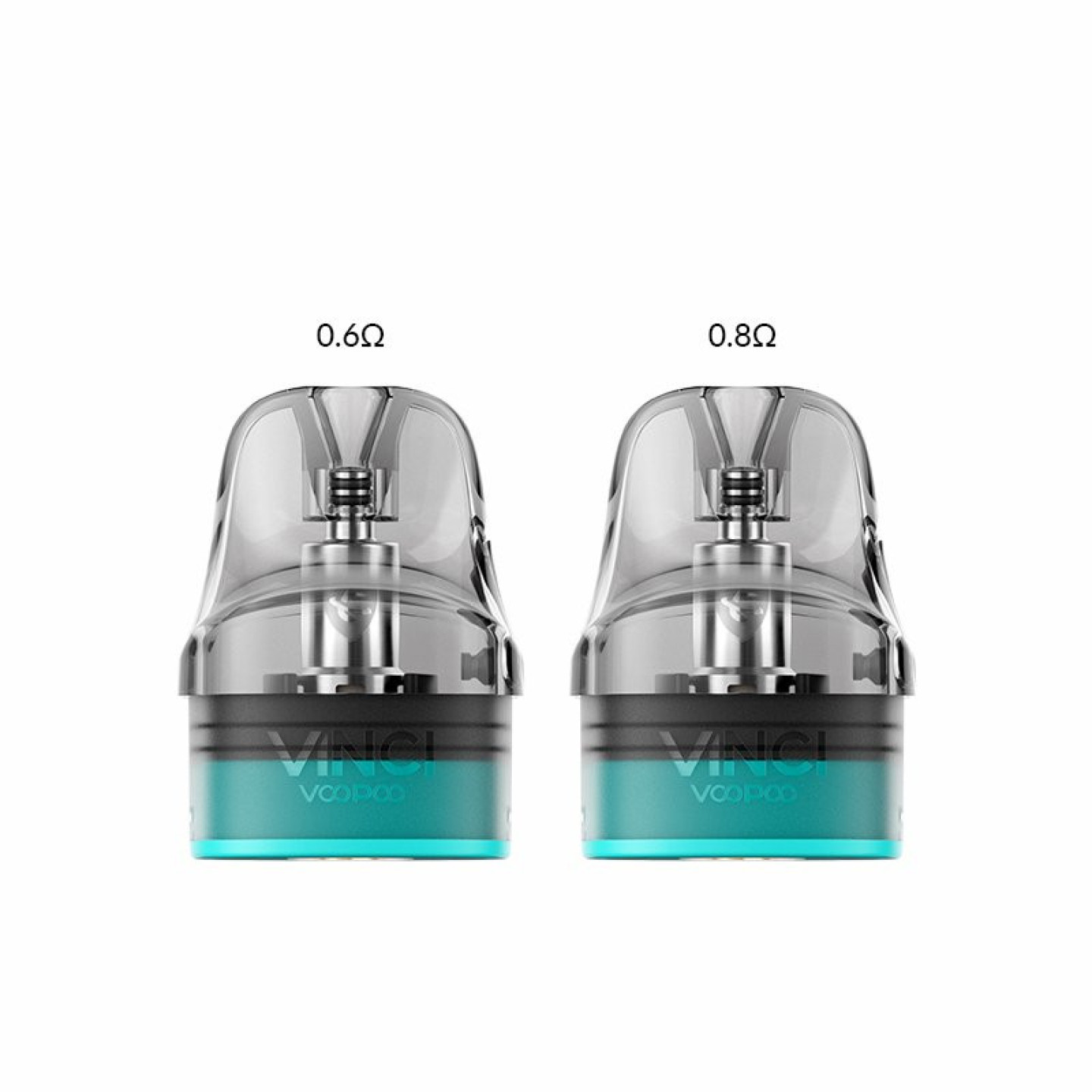 Cartouches Vinci S Voopoo 0.6 ohm et 0.8 ohm, comparaison