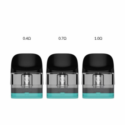 Cartouches Argus Snap Voopoo 0.4, 0.7 et 1 ohm, comparaison