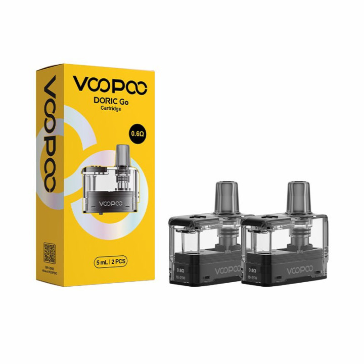 Cartouches Doric Go Voopoo 0.6 ohm et leur boîte