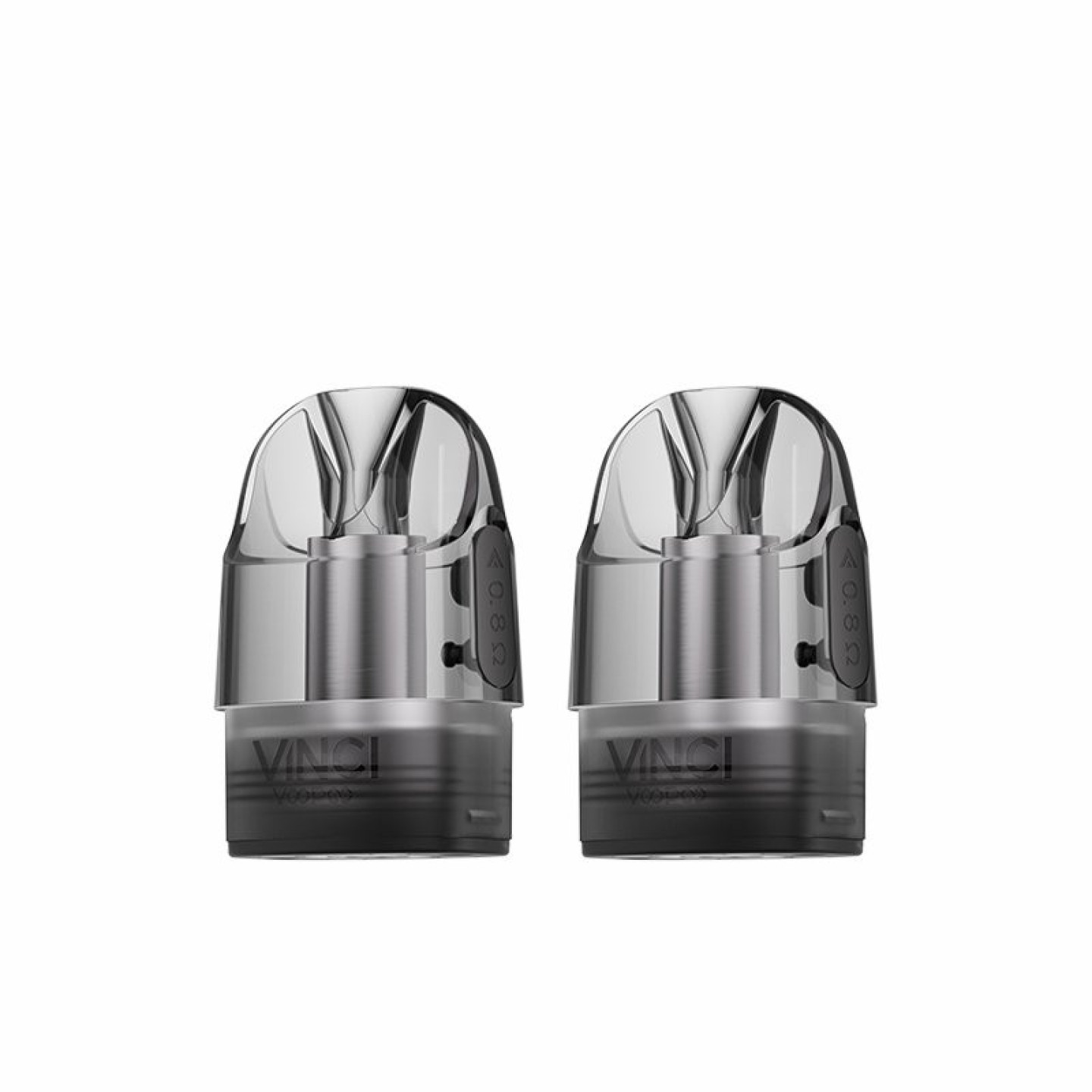 Cartouches Vinci E Voopoo 0.8 ohm, vue de face