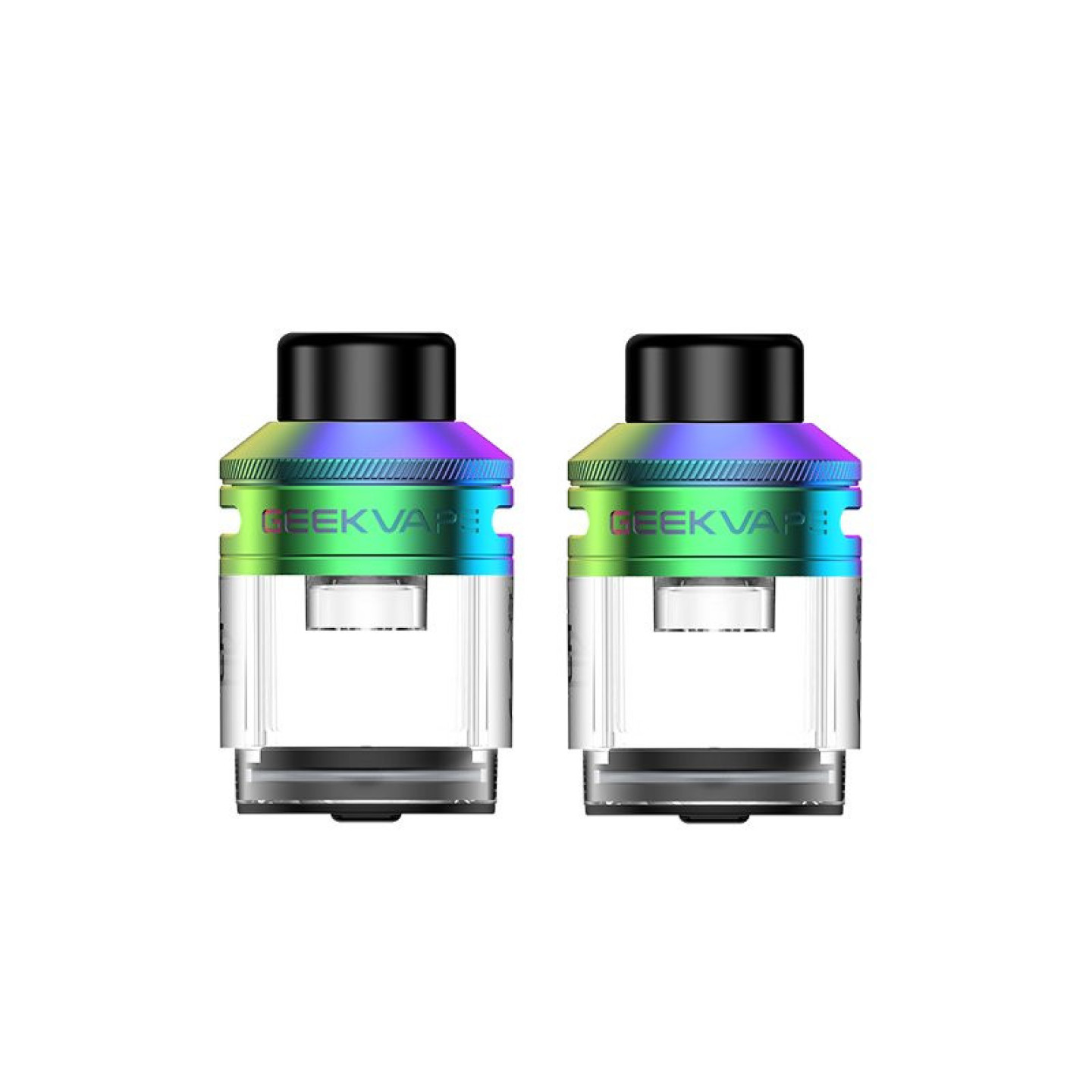 Deux cartouches vides Eteno E100 Geekvape coloris Rainbow