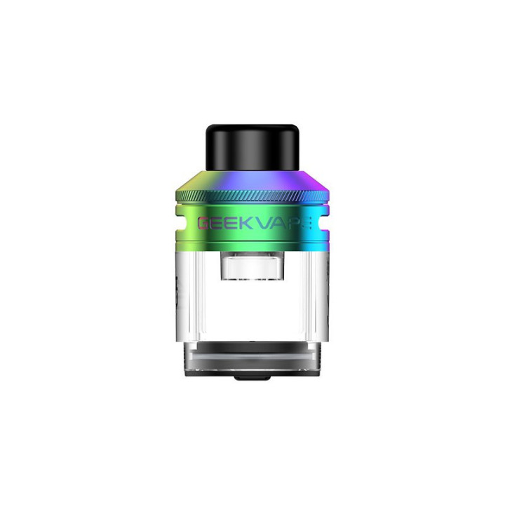Cartouche vide Eteno E100 Geekvape coloris Rainbow, vue de face