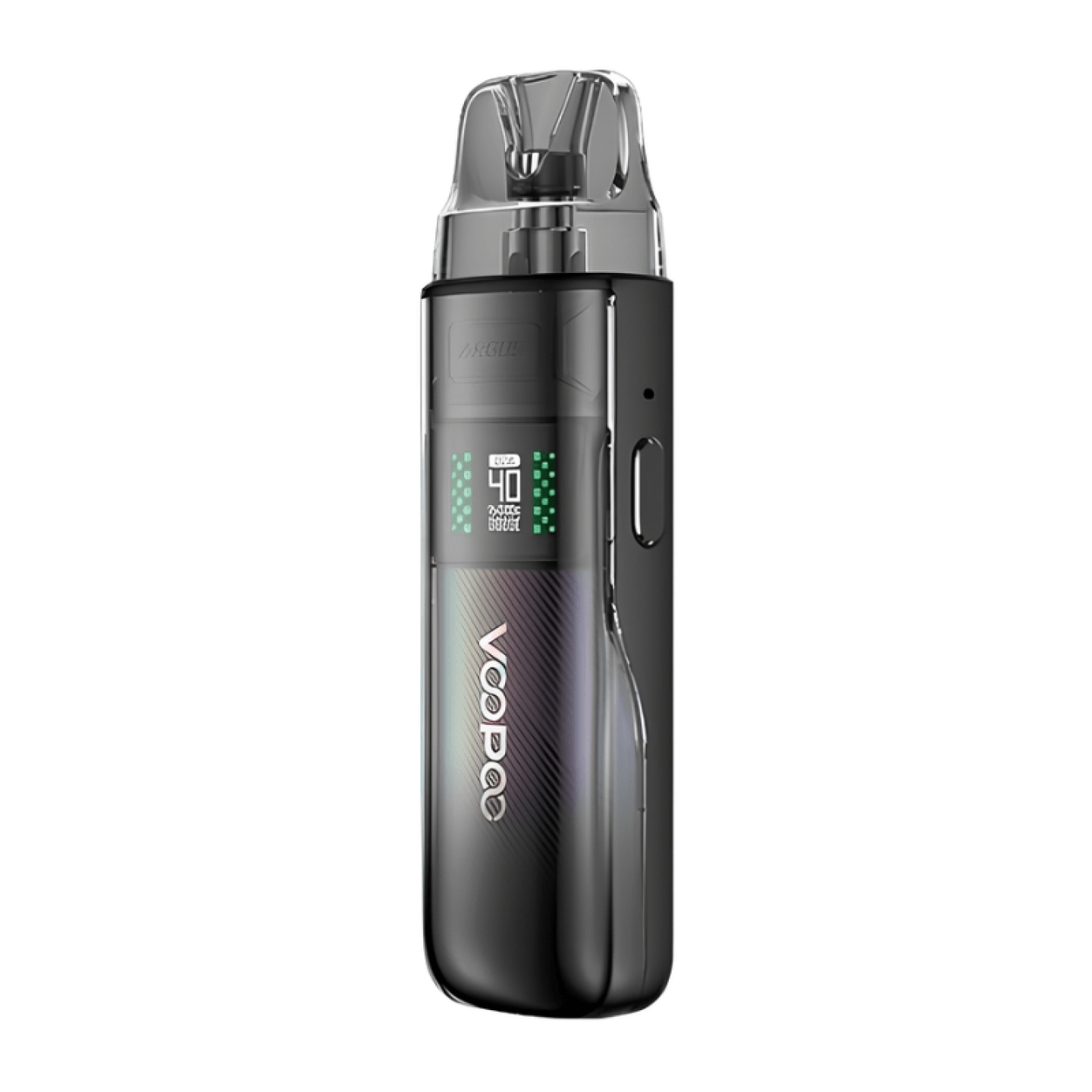 Kit Pod Argus E40 Voopoo coloris Spray Black, vue de face