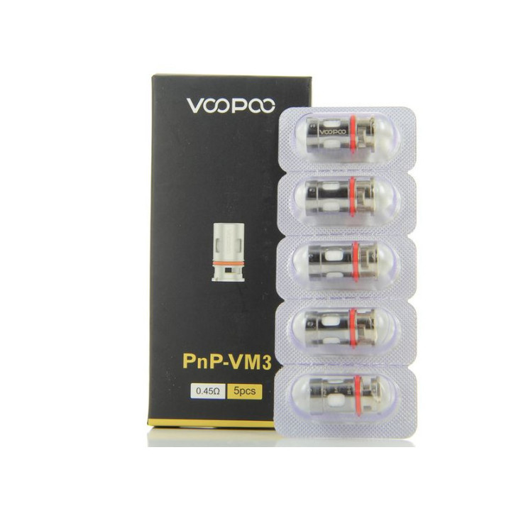 Résistance PnP Voopoo VM3 0.45 ohm, pack de 5