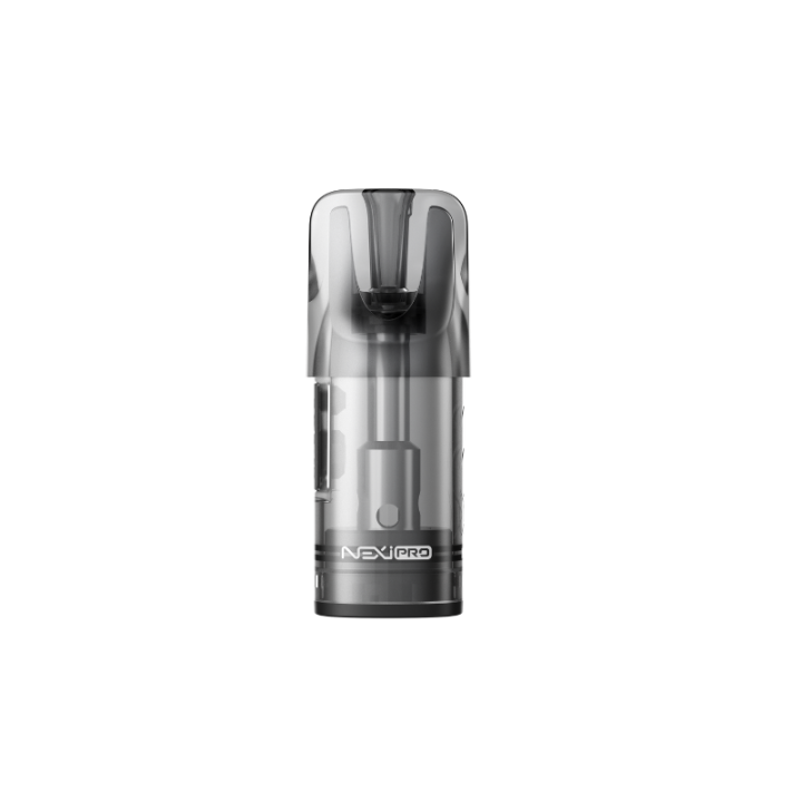 Cartouche Nexi Pro Aspire transparente, vue de face