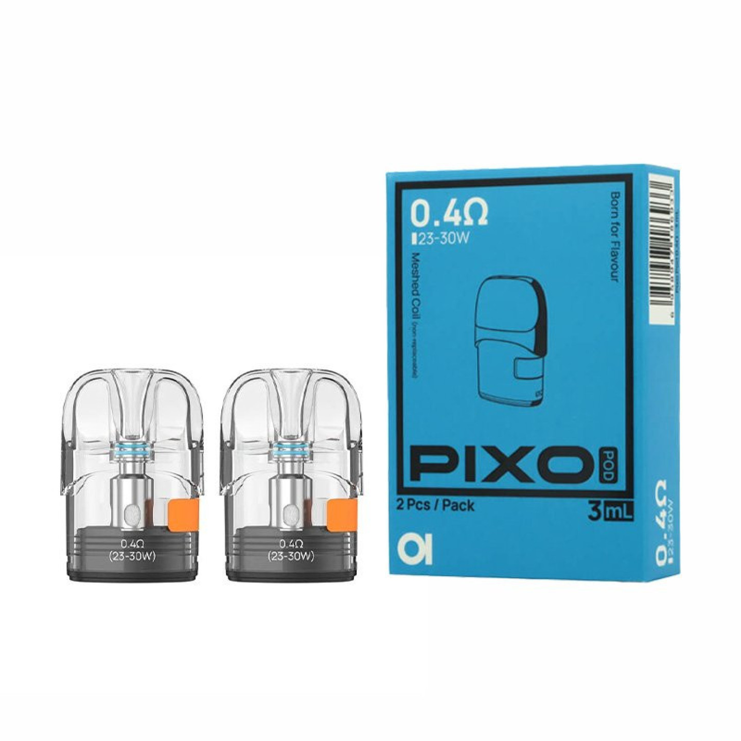 Boîte bleue de 2 cartouches Pixo Aspire 0.4 ohm 3 ml