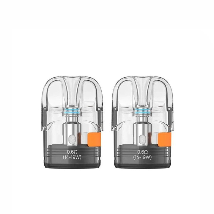 Deux cartouches Pixo Aspire 0.6 ohm, vue de face