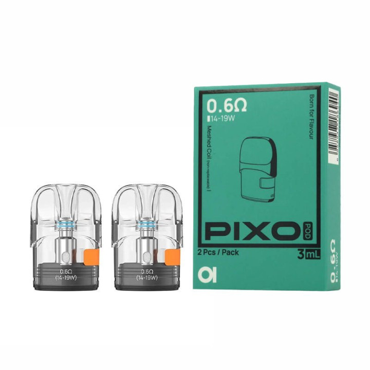 Boîte verte de 2 cartouches Pixo Aspire 0.6 ohm 3 ml