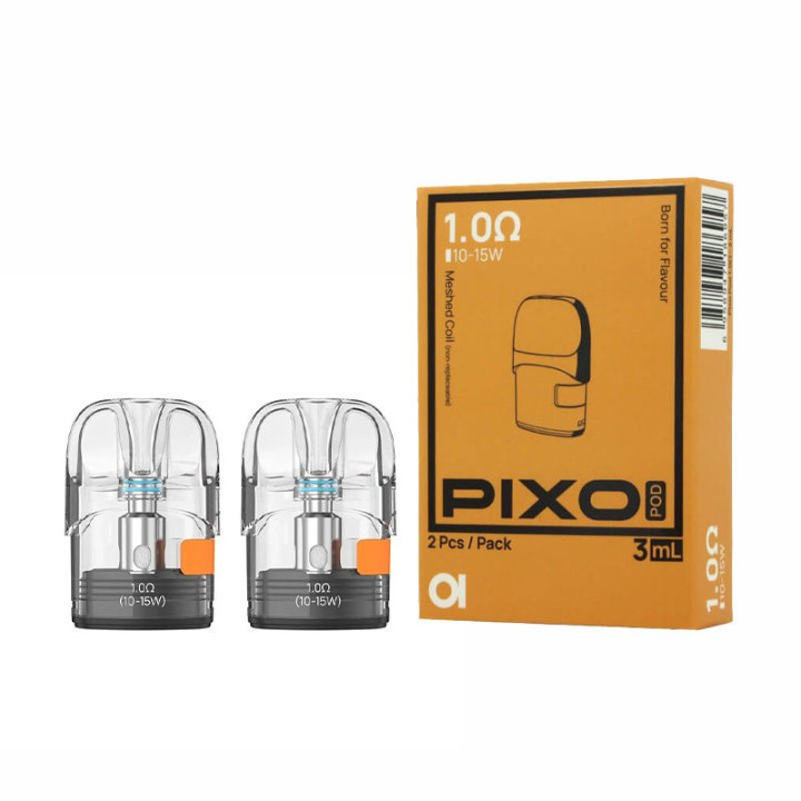 Boîte orange de 2 cartouches Pixo Aspire 1 ohm 3 ml