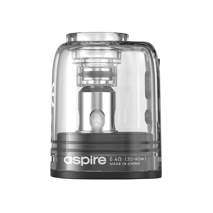 Cartouche Fluffi Pro Aspire 0.4 ohm, plage de 30 à 40 W marquée sur la base
