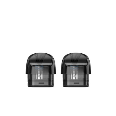 Deux cartouches Minican Aspire noires fumées, vue de face