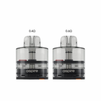Cartouches Avata Aspire 0.4 ohm et 0.6 ohm côte à côte, vue de face