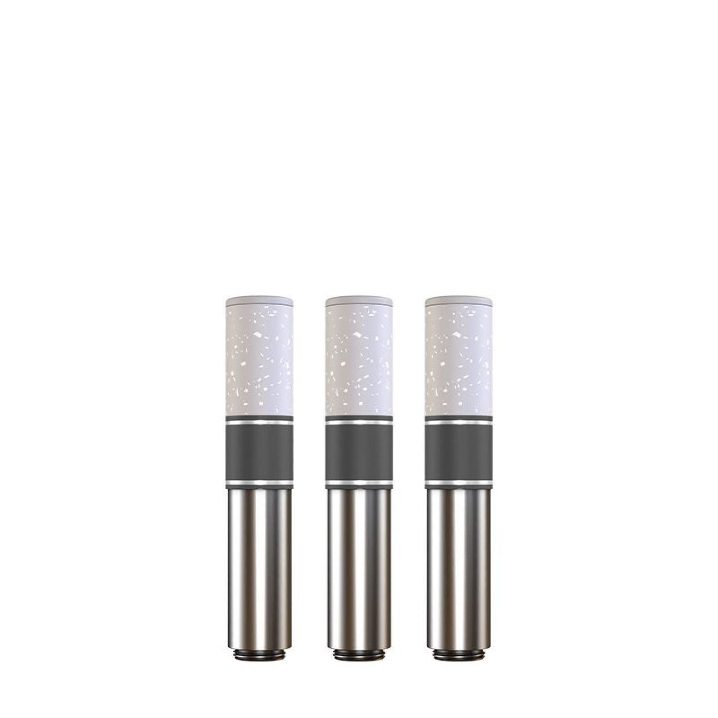 Trois cartouches préremplies Nexi One Aspire, vue de face