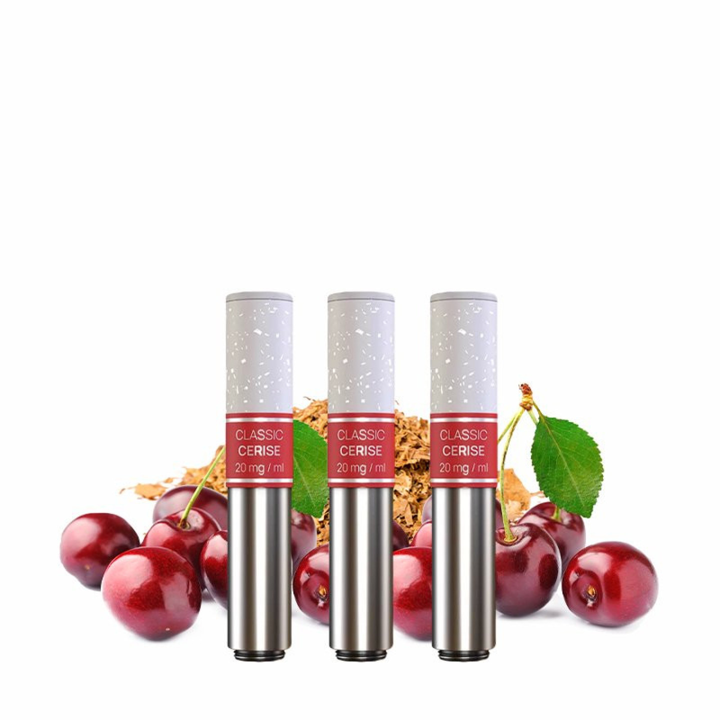 Cartouches Nexi One Aspire saveur Classic Cerise entourées de cerises