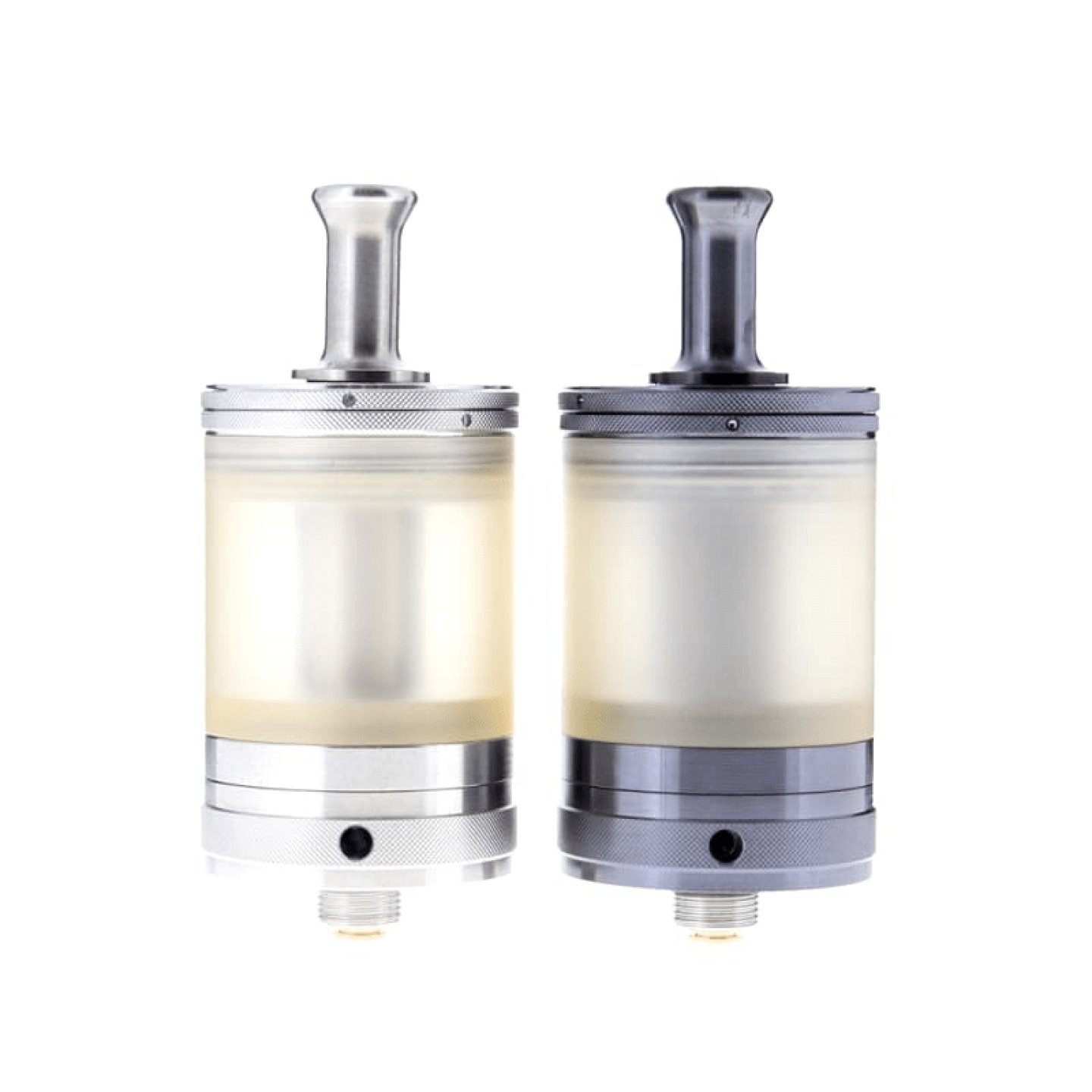 Clearomiseur Nautilus GT Anniversary Aspire en finitions Silver Titanium et Black Titanium, vue de face
