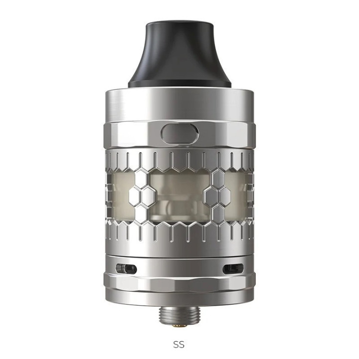 Clearomiseur Atlantis GT Aspire coloris Stainless Steel, capot en nid d'abeille