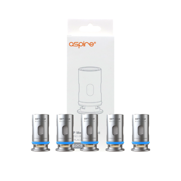 Pack de résistances BP Pro Aspire 0.15 ohm, gravure Mesh Pro