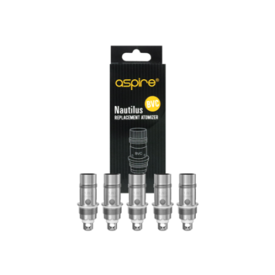 Boîte noire de 5 résistances Nautilus BVC 1.8 ohm Aspire avec les têtes