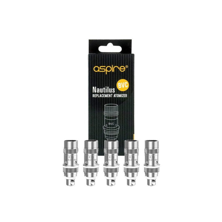 Boîte de 5 résistances Nautilus BVC Aspire 0.7 ohm à fil classique