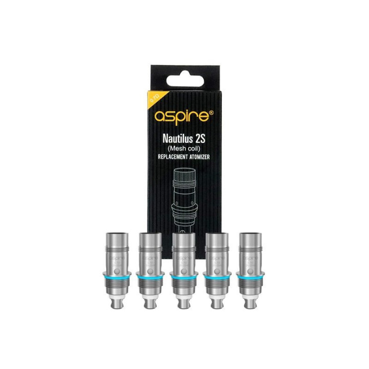 Boîte de 5 résistances Nautilus 2S Mesh Aspire 0.7 ohm