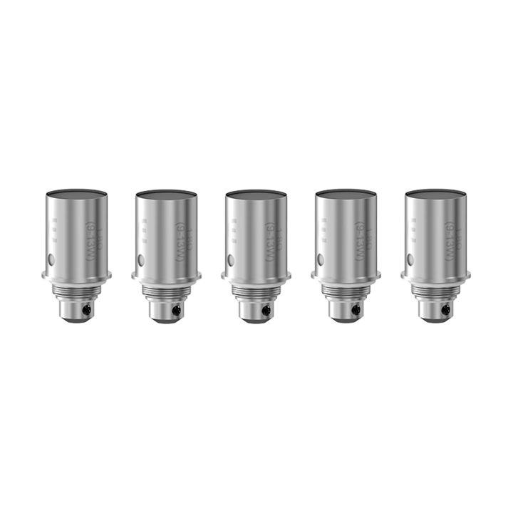 Cinq résistances BVC Aspire 1.8 ohm alignées