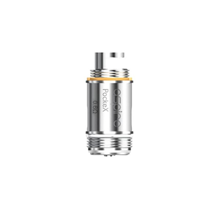 Résistance PockeX Aspire gravée 0.6 ohm en gros plan