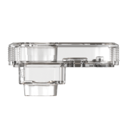 Cartouche Cloudflask X Aspire transparente de 5 ml, vue de profil