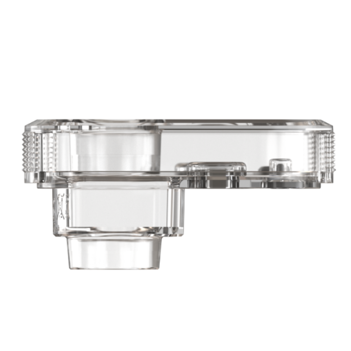 Cartouche Cloudflask X Aspire transparente de 5 ml, vue de profil