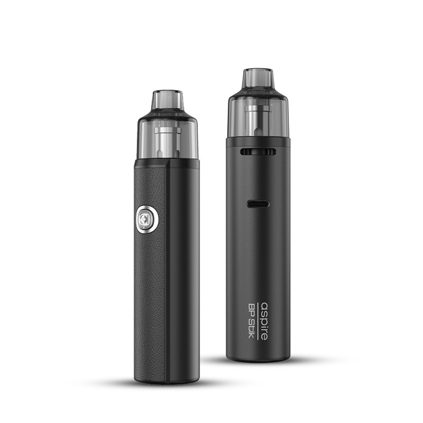 Kit Pod BP Stik Aspire coloris Black, vue de face et de dos